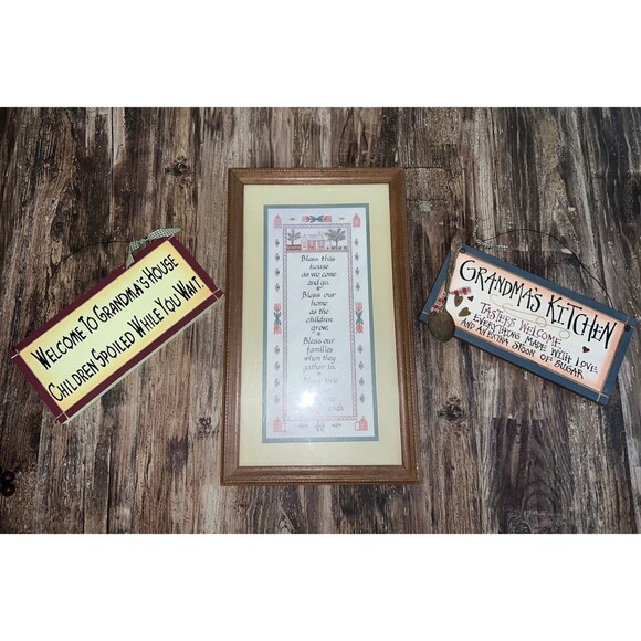 Retro vintage Grandma Signs Collection, Cottage Chic Home Sweet Sign Bundle - Picture 11 of 12